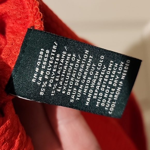 Lauren Ralph Lauren 1/4 zip textured pullover top - Picture 5 of 5